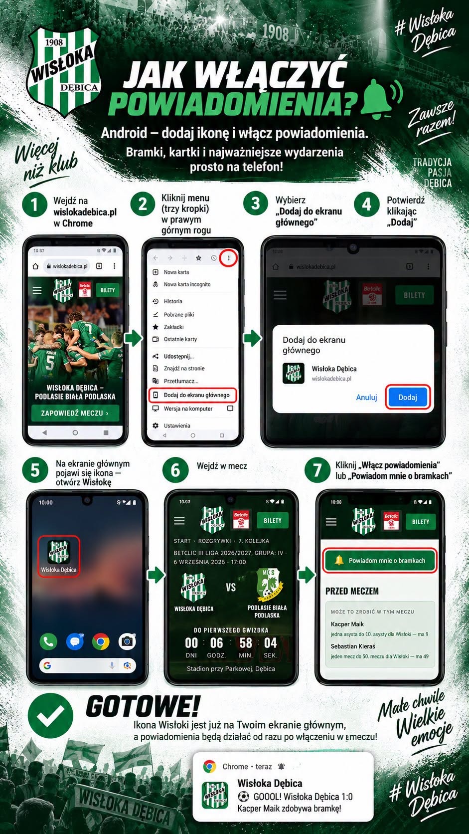 Poradnik włączania powiadomień - Android