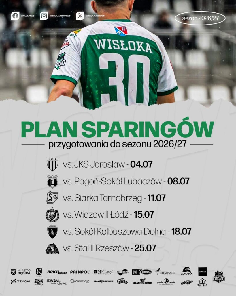30 czerwca nasz zespół powróci do zajęć w ramach przygotowań do startu nowego sezonu III l