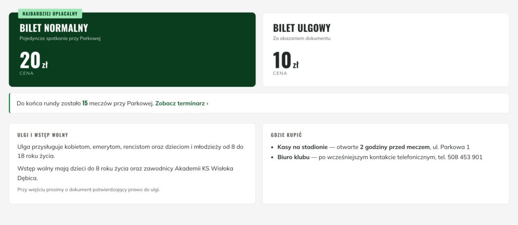 Aktualny cennik, ulgi i miejsca sprzedaży