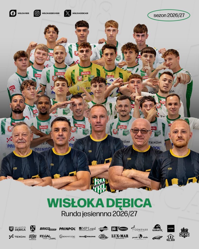 KADRA WISŁOKI NA RUNDĘ JESIENNĄ SEZONU 2026/2027!