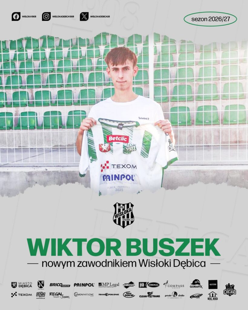 WIKTOR BUSZEK ZAWODNIKIEM WISŁOKI!