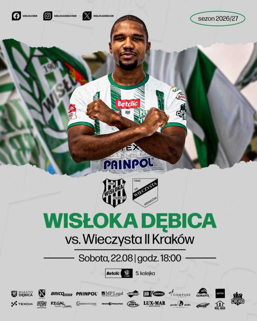 WISŁOKA DĘBICA – WIECZYSTA II KRAKÓW JUŻ JUTRO!